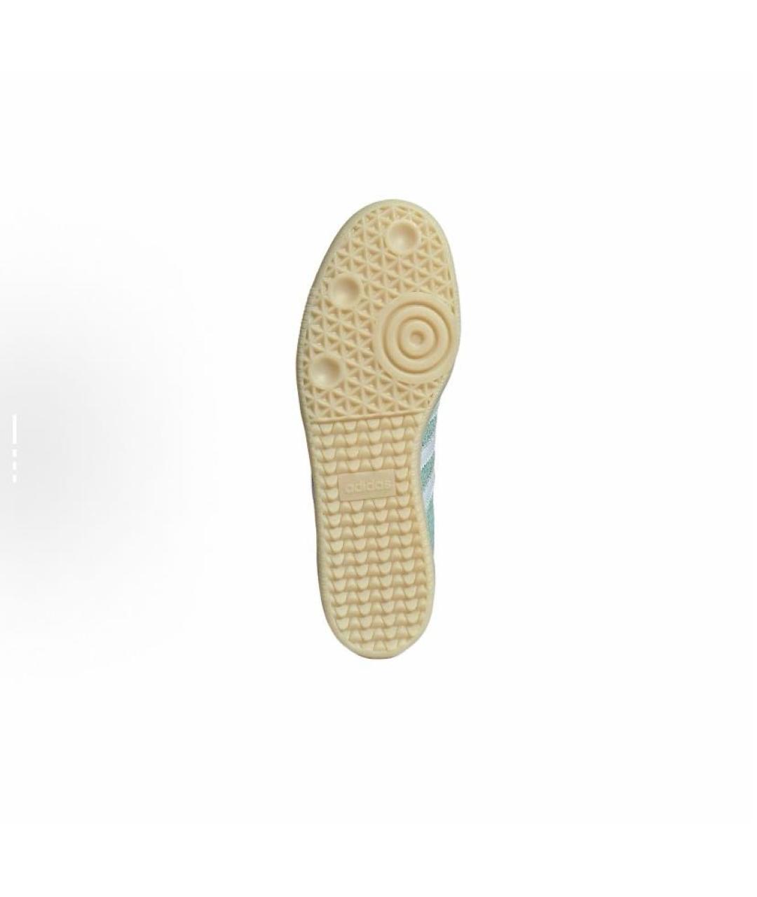 ADIDAS Голубые текстильные кроссовки, фото 4