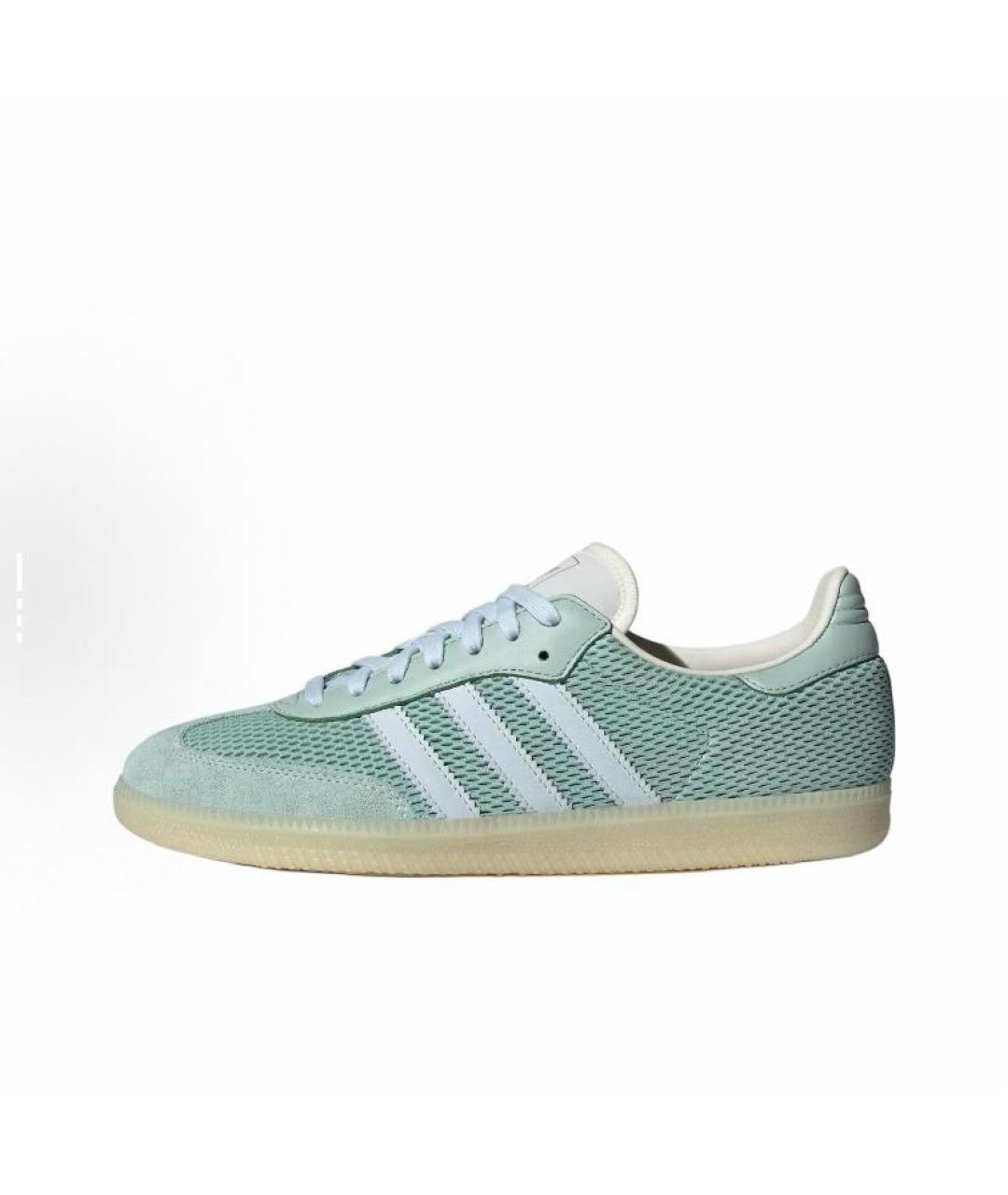 ADIDAS Голубые текстильные кроссовки, фото 2