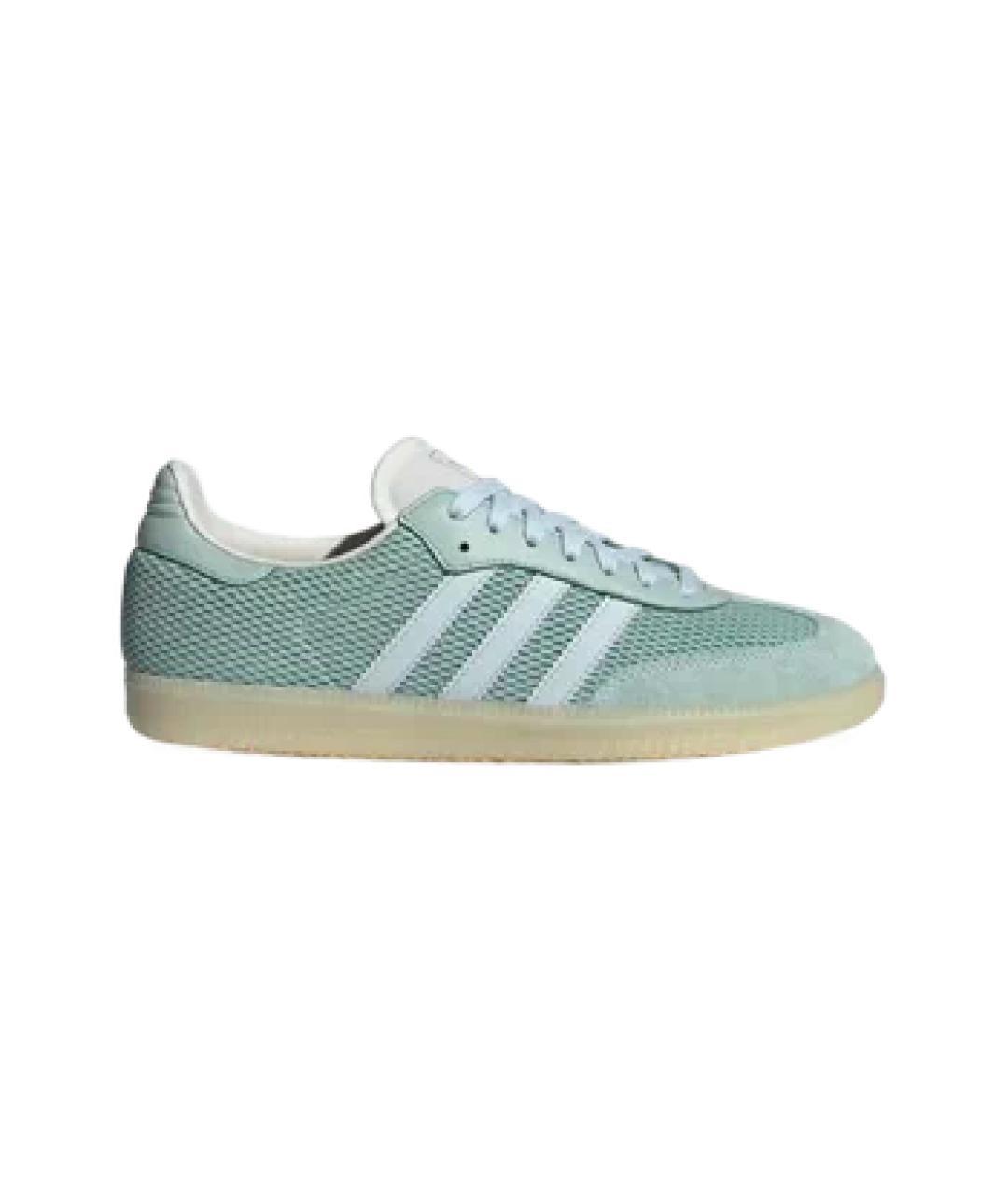 ADIDAS Голубые текстильные кроссовки, фото 1