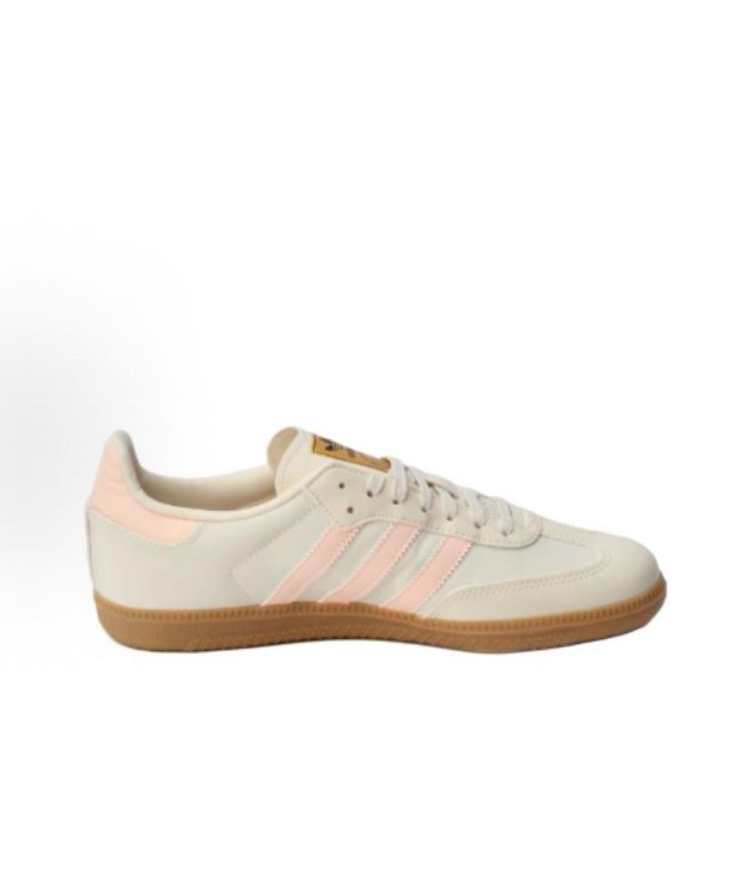 ADIDAS Бежевые замшевые кроссовки, фото 3