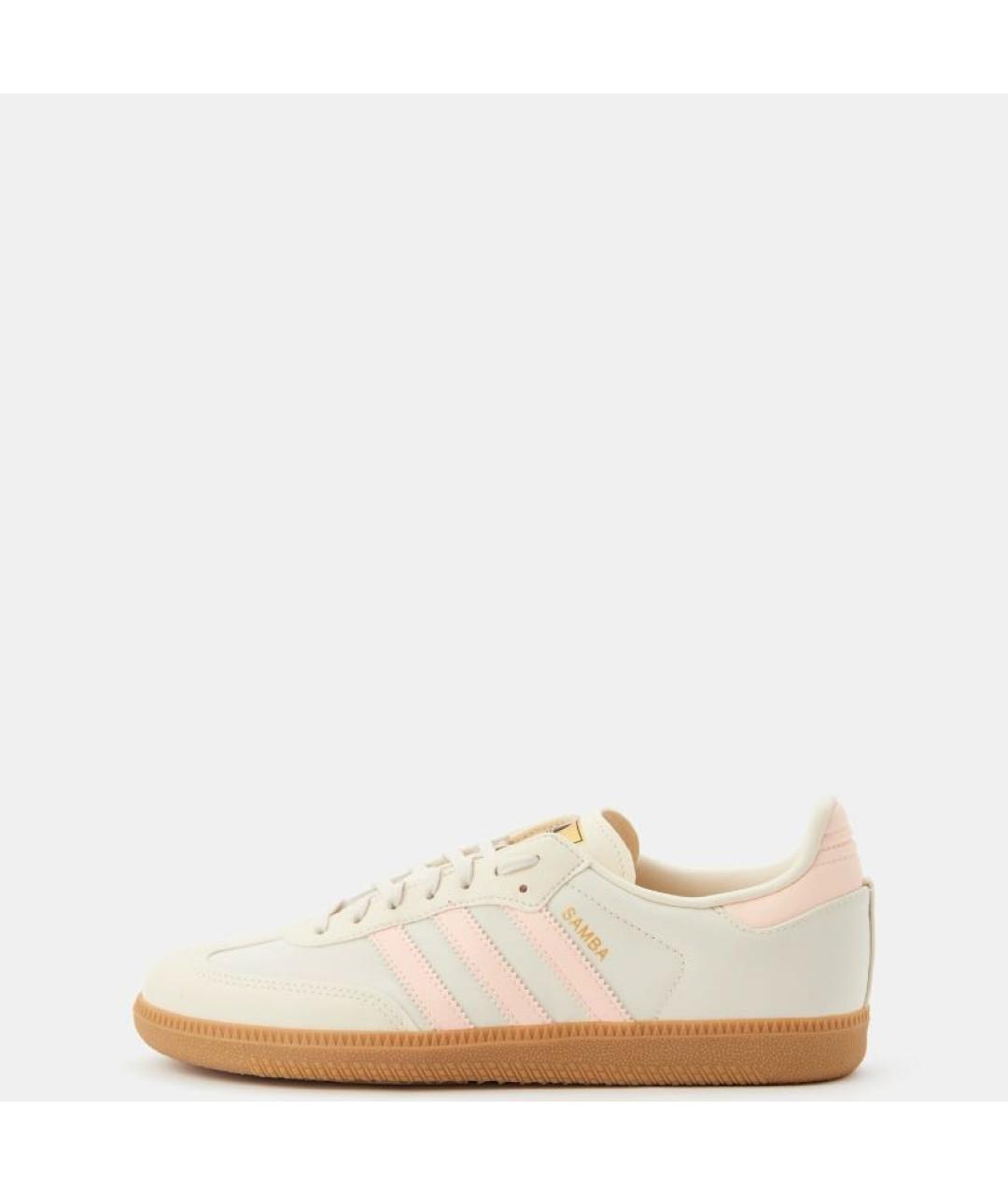 ADIDAS Бежевые замшевые кроссовки, фото 2