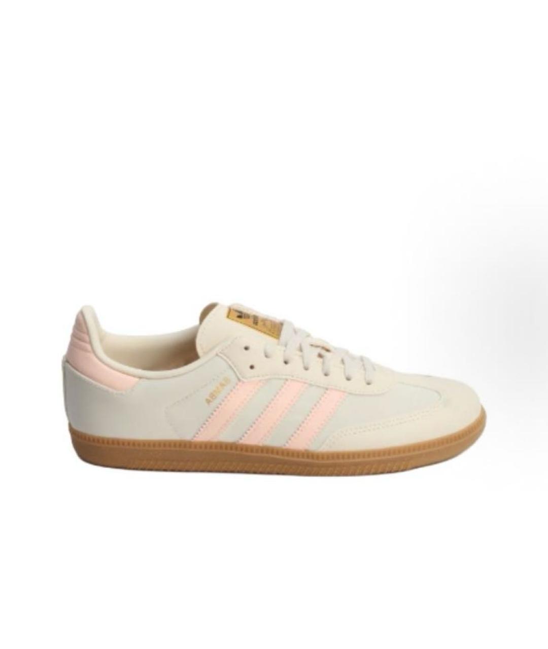 ADIDAS Бежевые замшевые кроссовки, фото 6