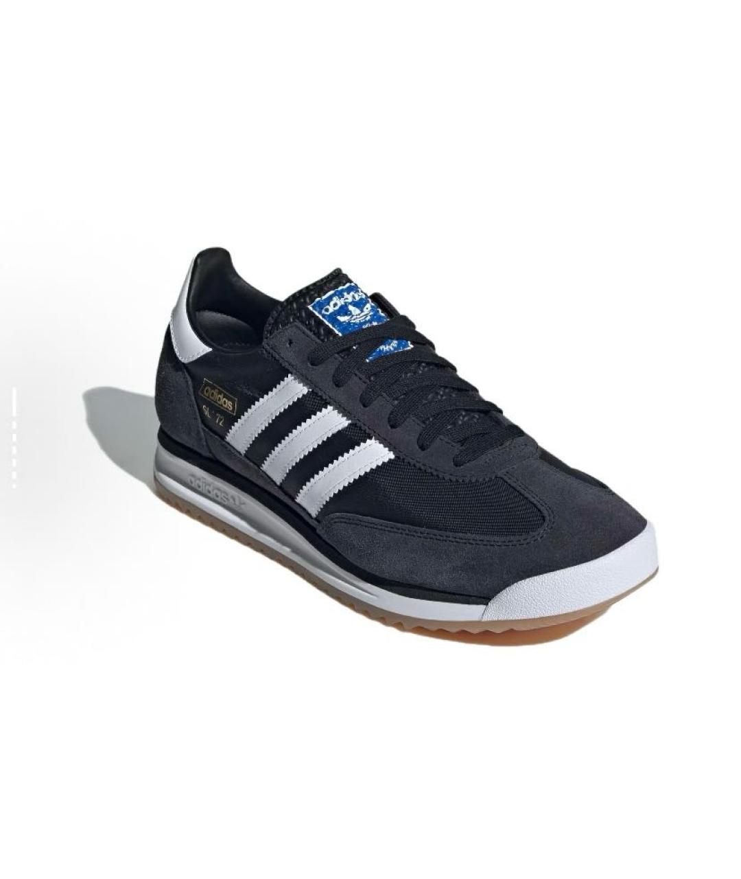 ADIDAS Черные текстильные кроссовки, фото 4