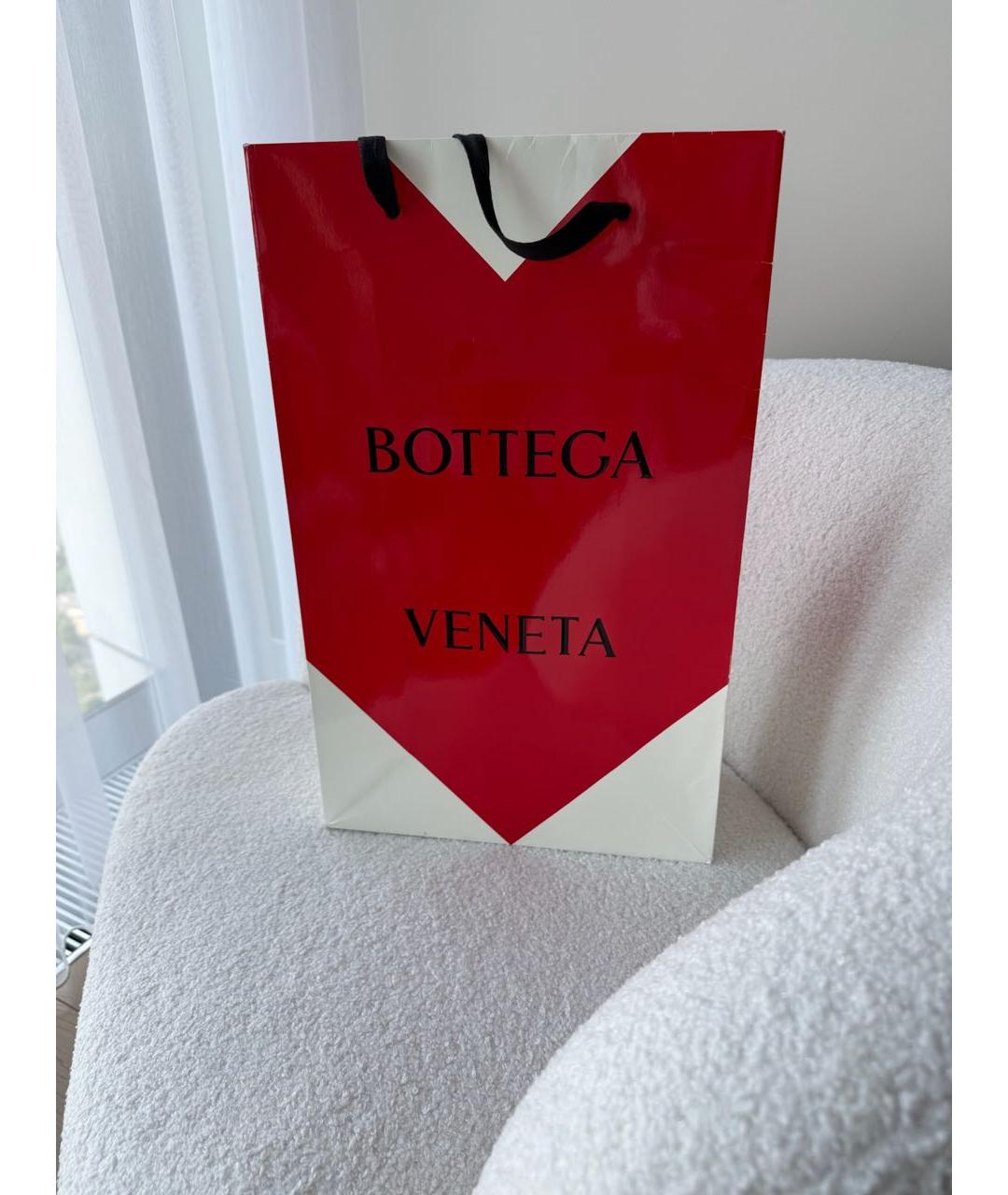 BOTTEGA VENETA Черные кожаные босоножки, фото 8
