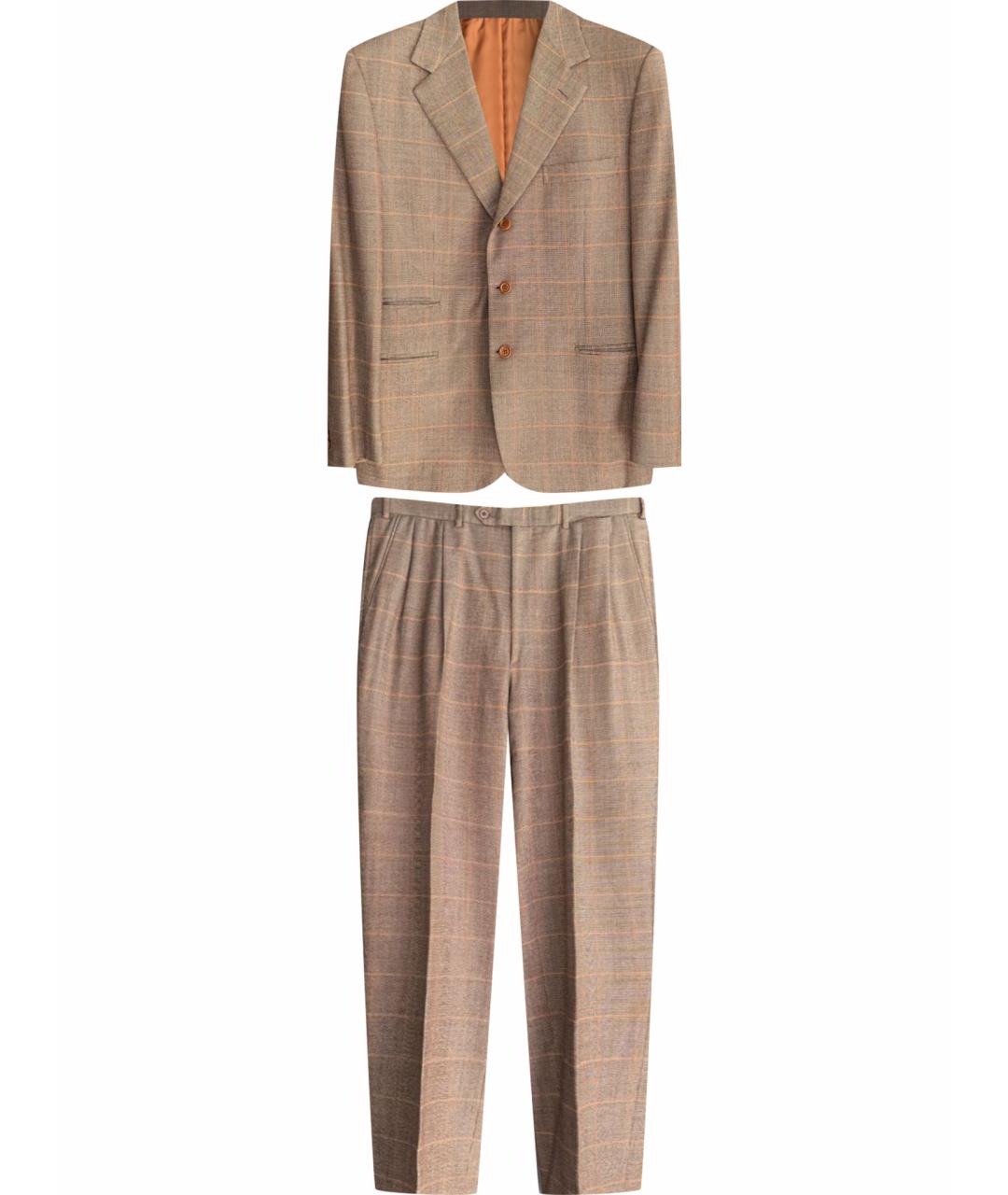 BRIONI Коричневый классический костюм, фото 1