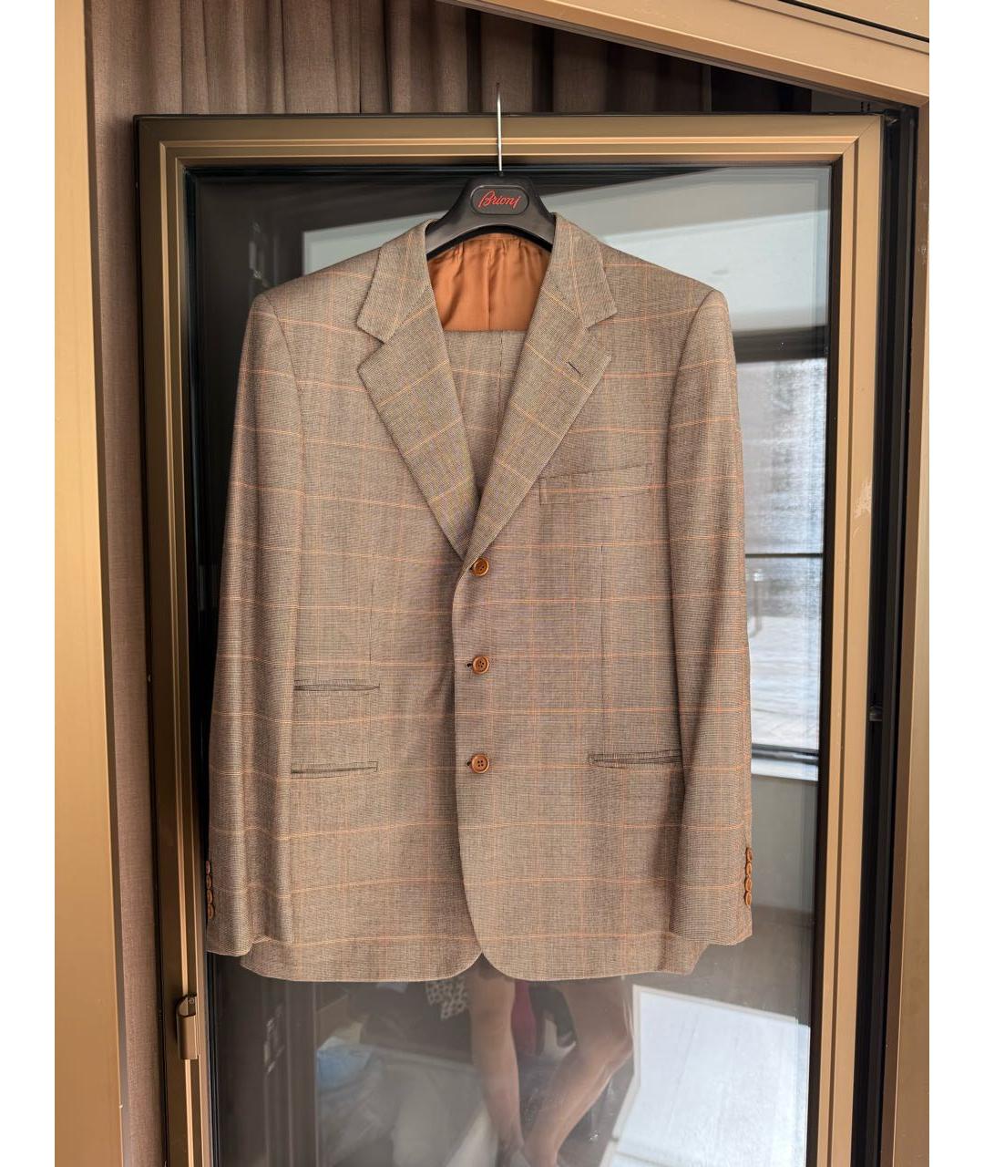 BRIONI Коричневый классический костюм, фото 6
