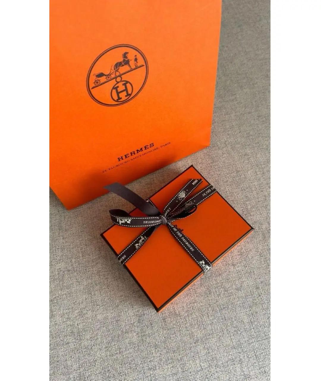 HERMES Белая металлическая подвеска, фото 4