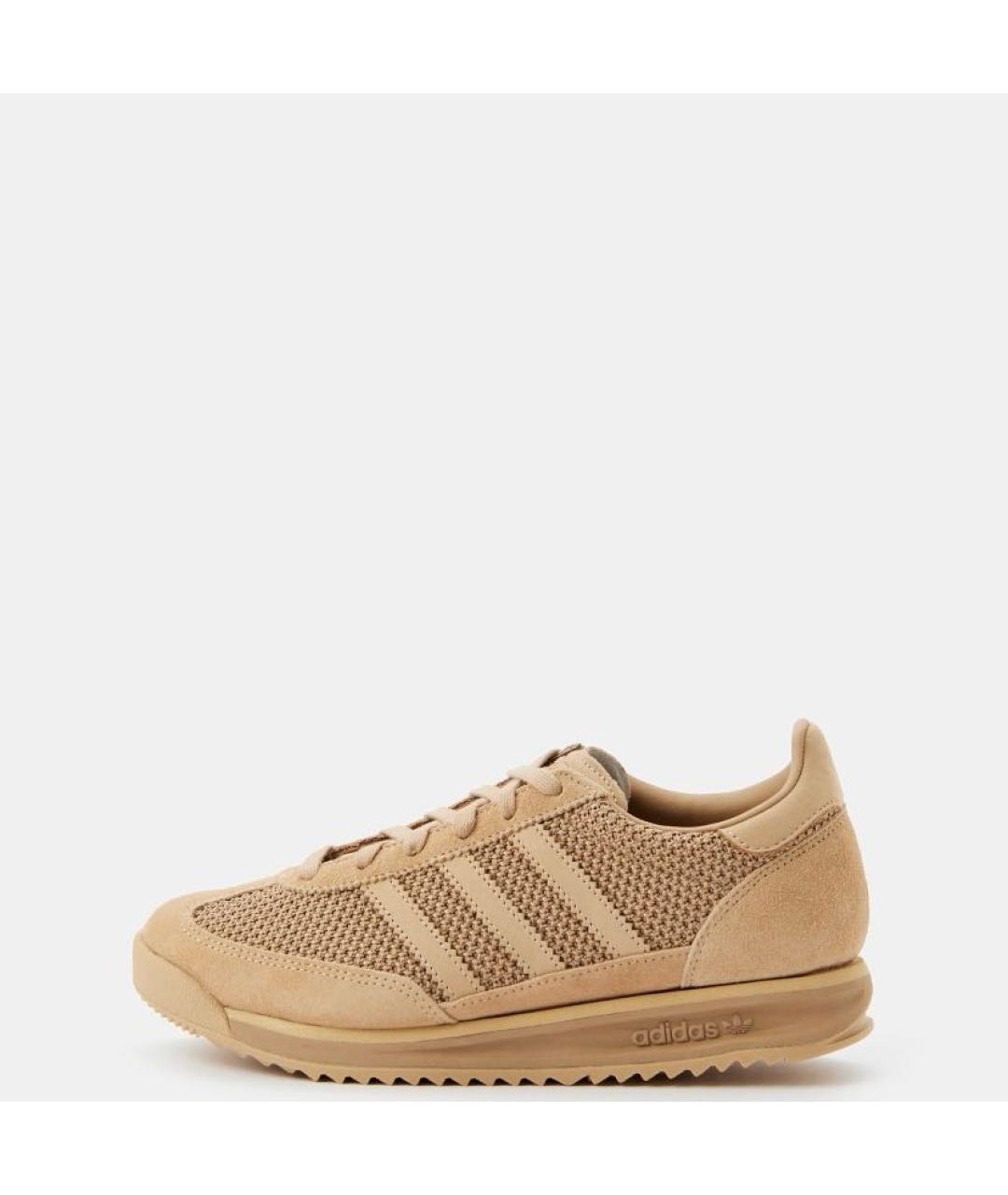 ADIDAS Бежевые текстильные кроссовки, фото 2