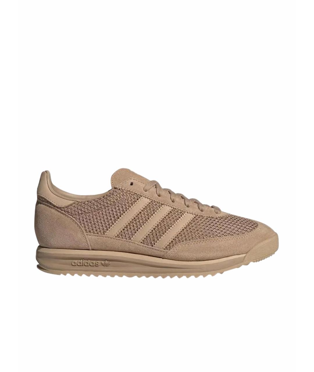 ADIDAS Бежевые текстильные кроссовки, фото 1