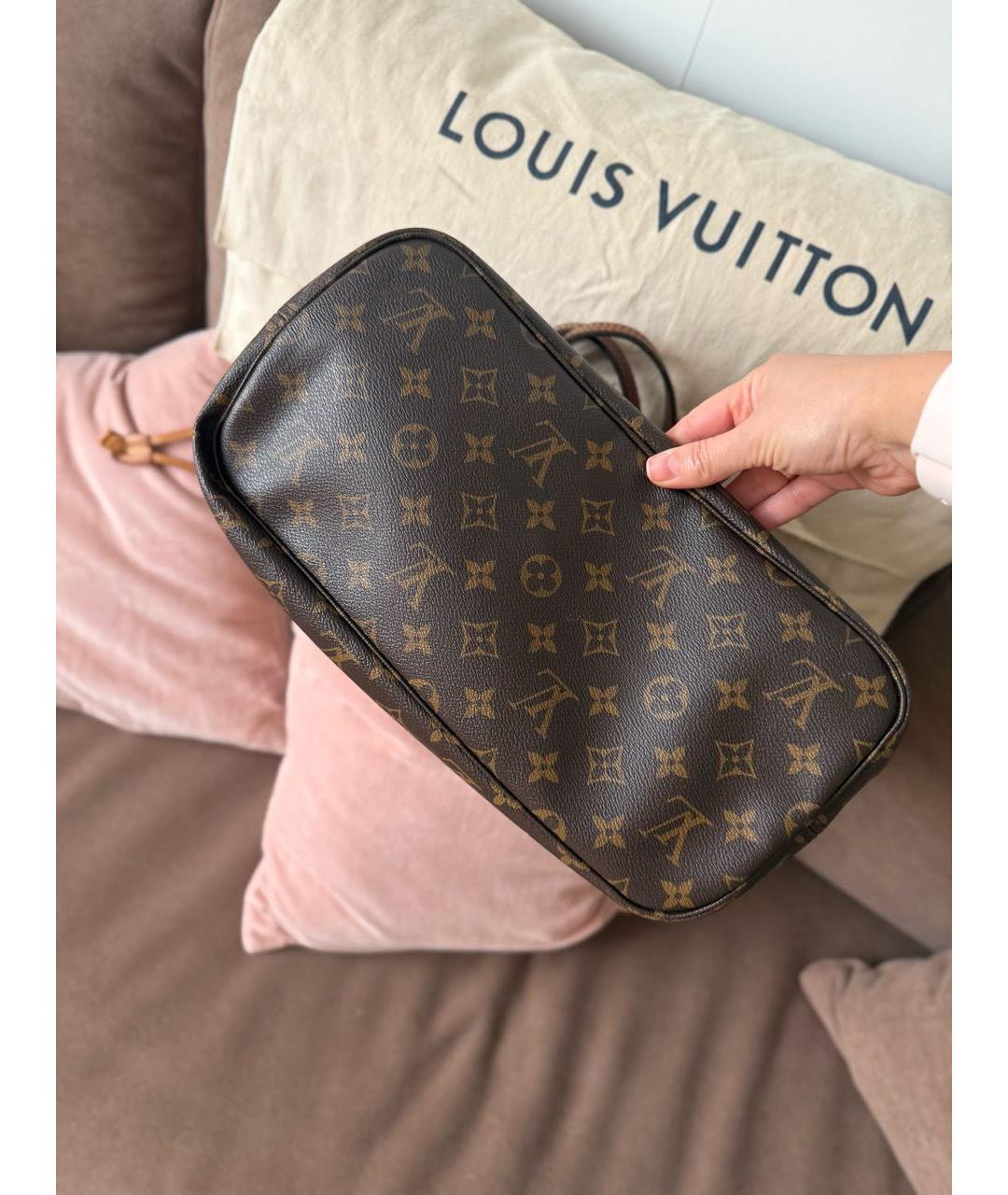 LOUIS VUITTON Коричневая сумка тоут, фото 4