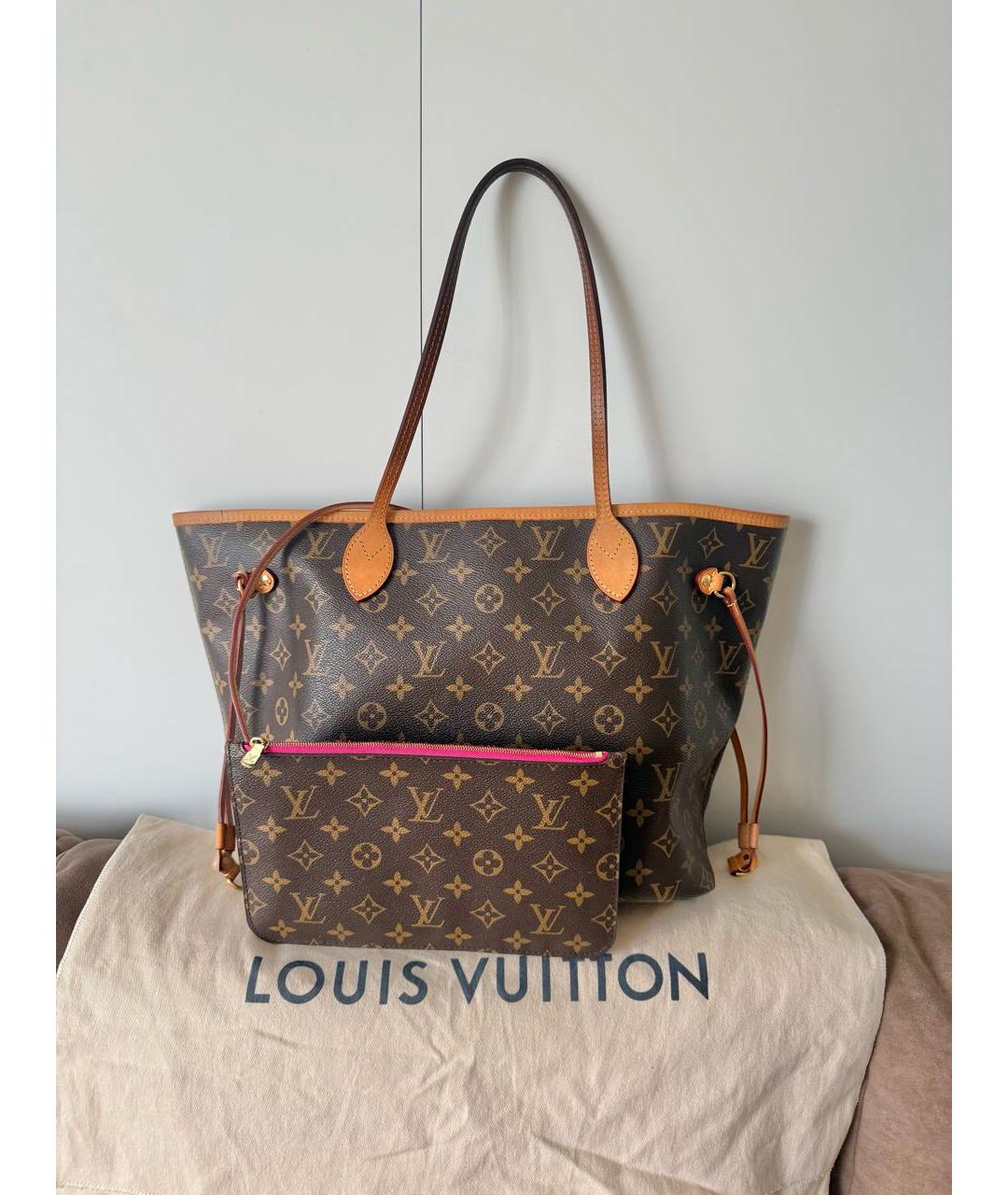 LOUIS VUITTON Коричневая сумка тоут, фото 2
