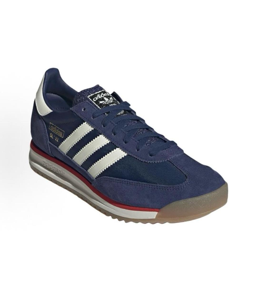 ADIDAS Темно-синие текстильные кроссовки, фото 3