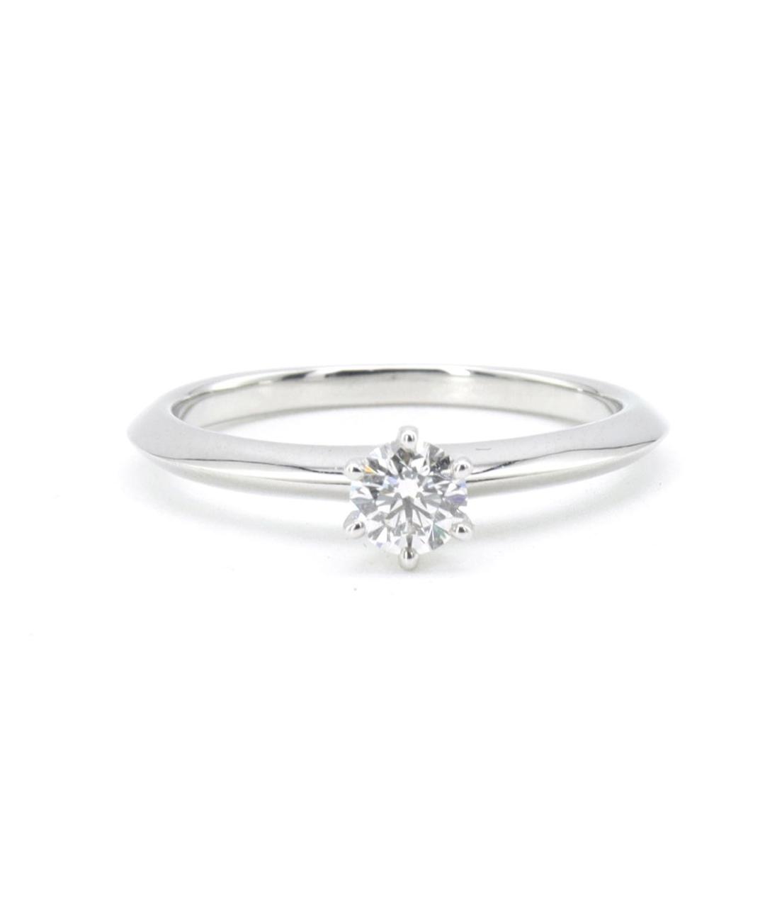 TIFFANY&CO Белое платиновое кольцо, фото 1