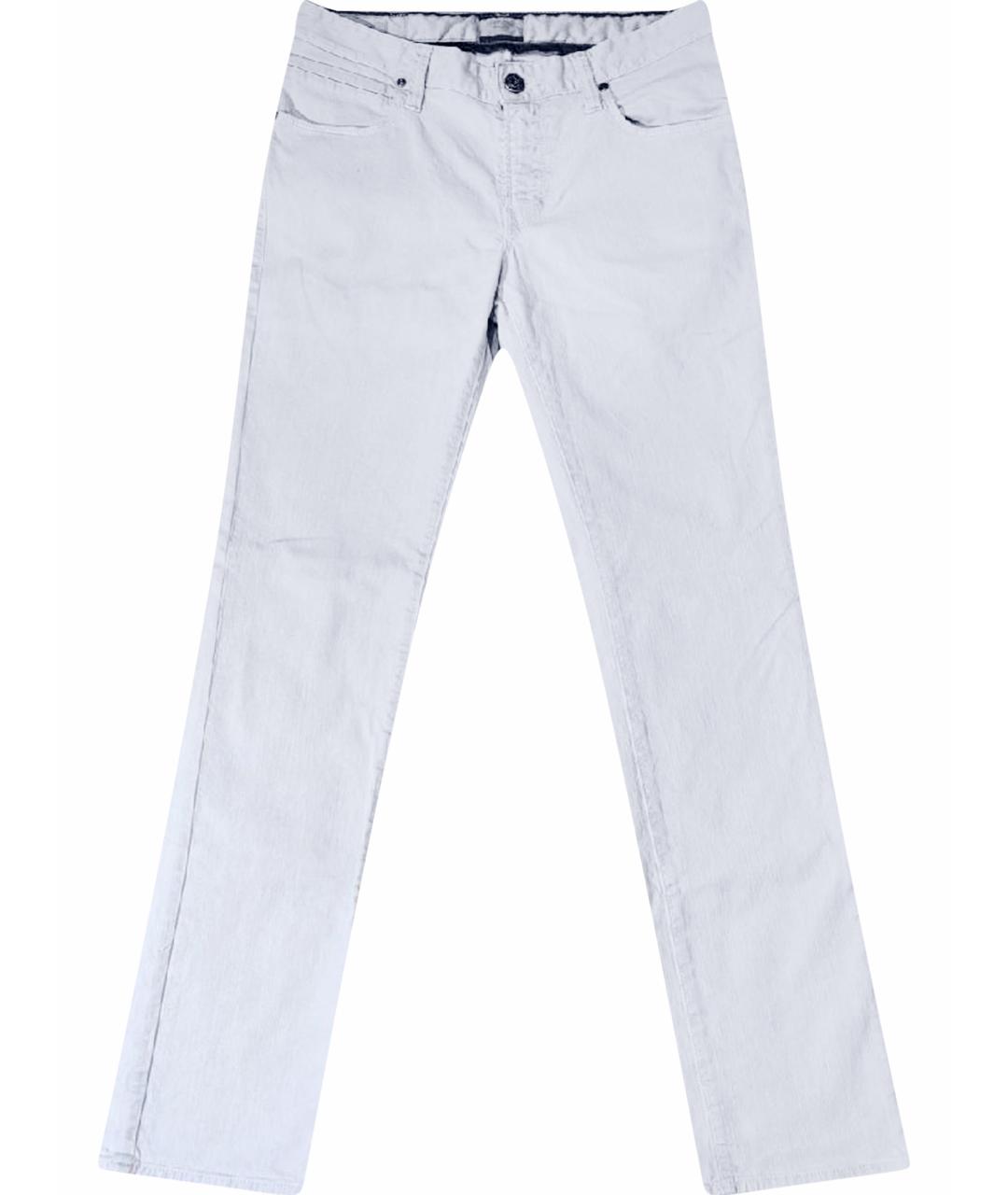HUGO BOSS Голубые хлопко-эластановые прямые джинсы, фото 1