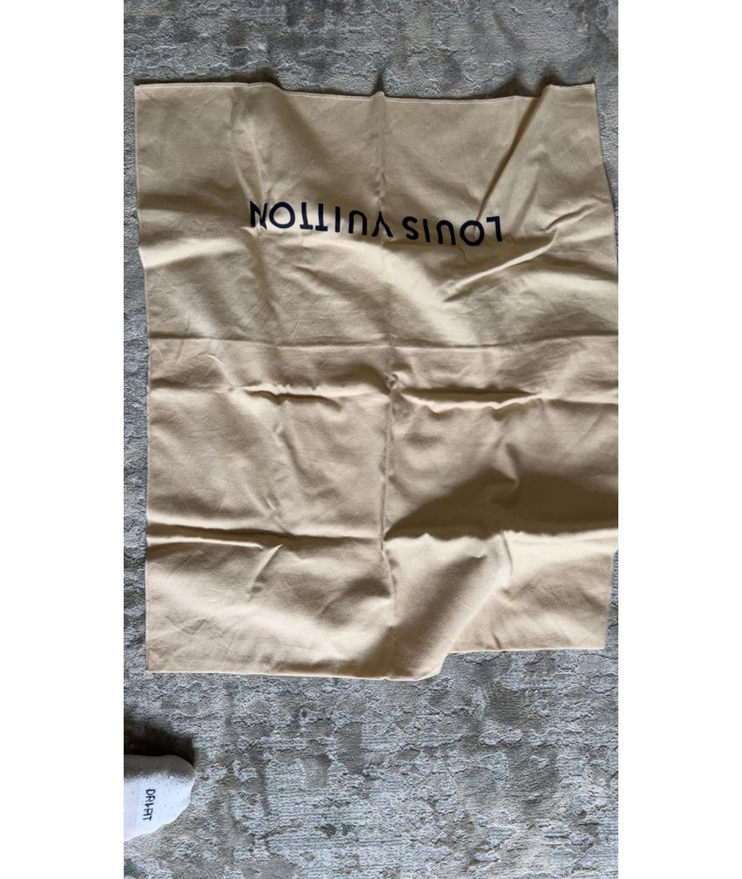 LOUIS VUITTON Коричневая кожаная сумка тоут, фото 6