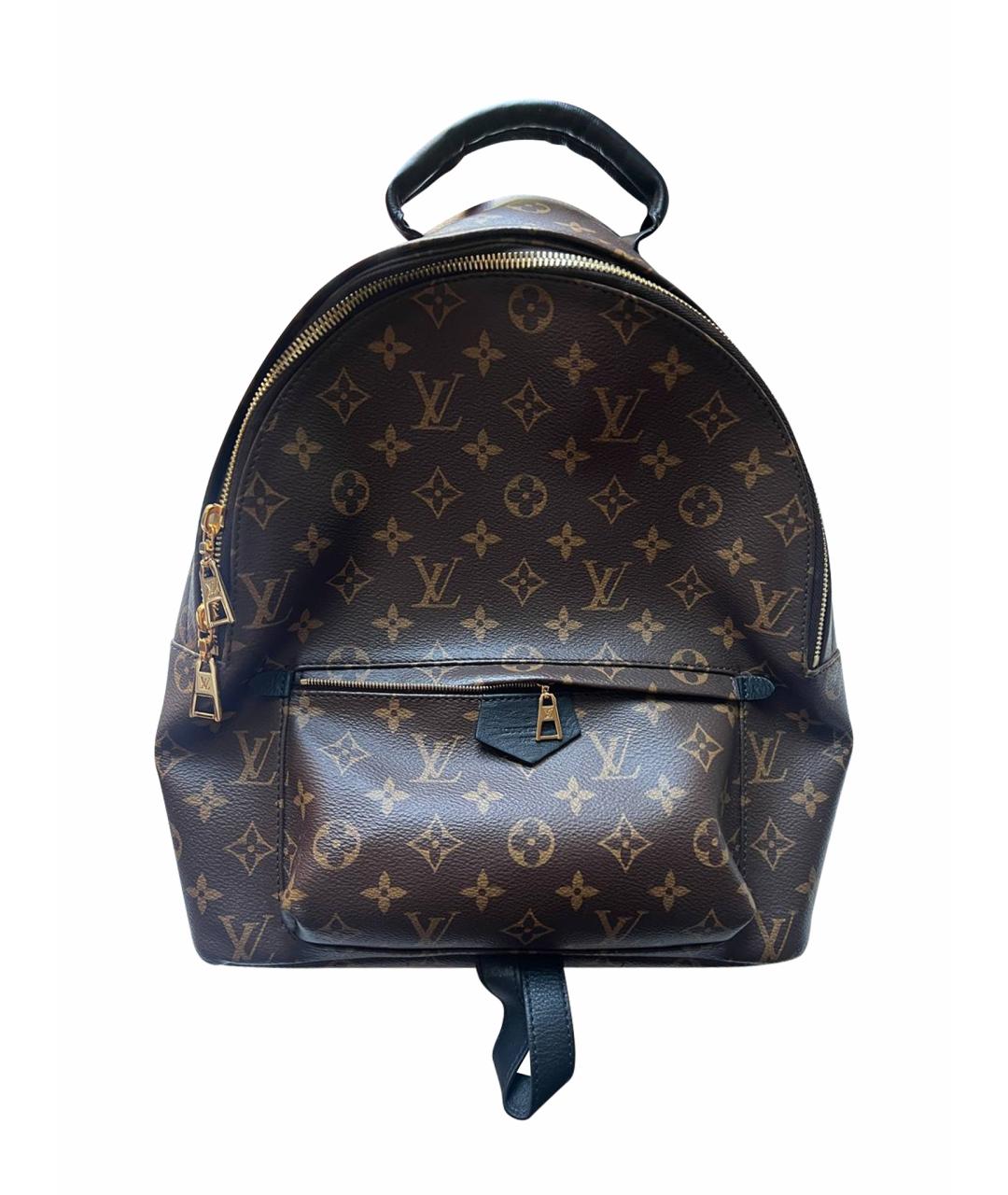 LOUIS VUITTON Коричневый кожаный рюкзак, фото 1