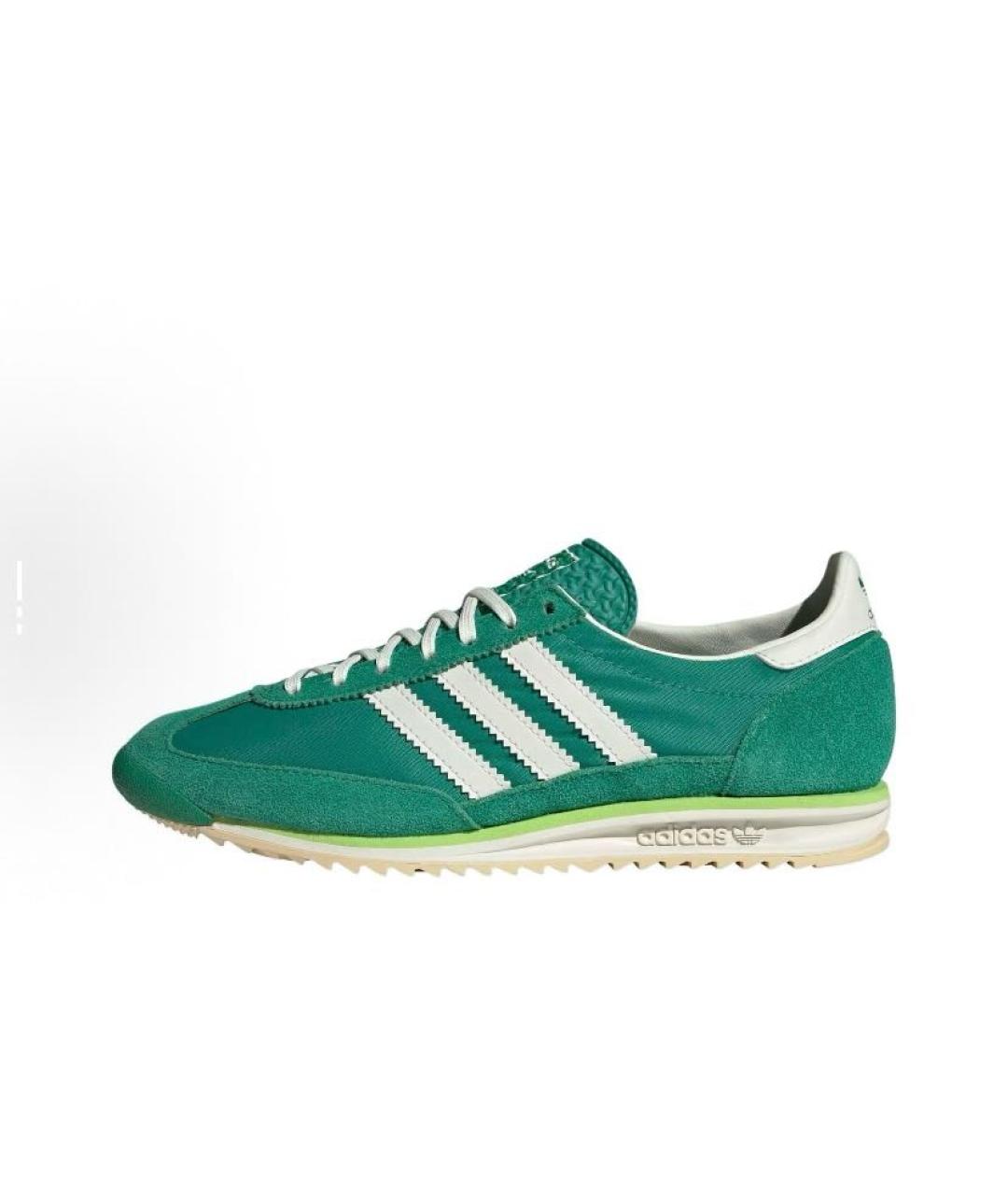 ADIDAS Зеленые текстильные кроссовки, фото 2