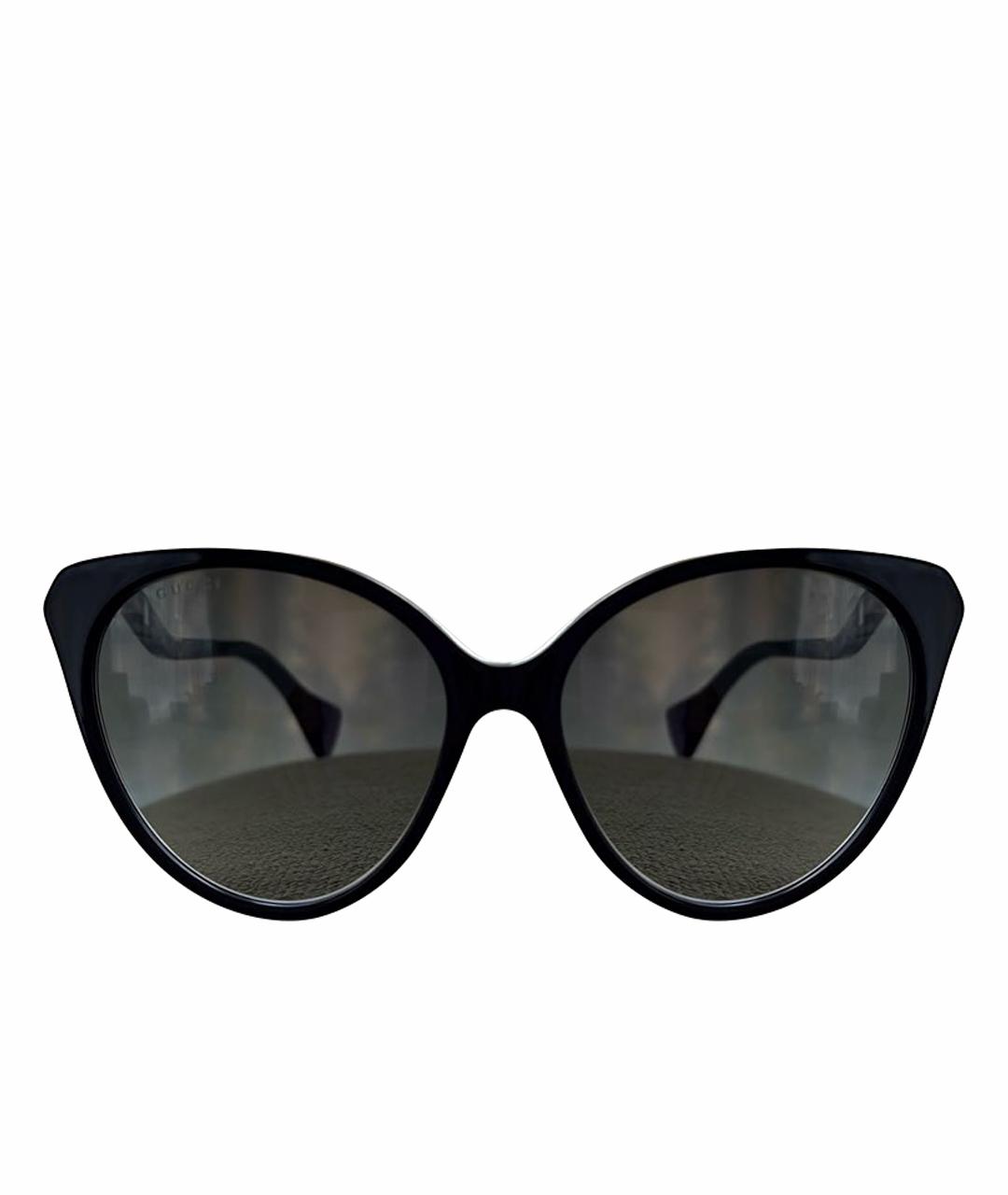 GUCCI Черные пластиковые солнцезащитные очки, фото 1