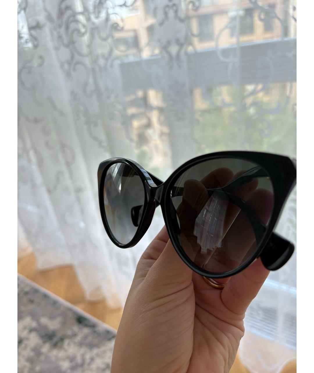 GUCCI Черные пластиковые солнцезащитные очки, фото 2