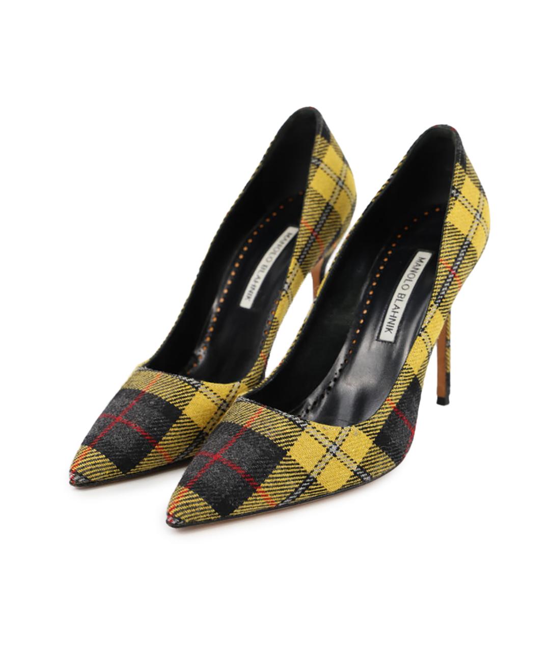 MANOLO BLAHNIK Мульти текстильные туфли, фото 5