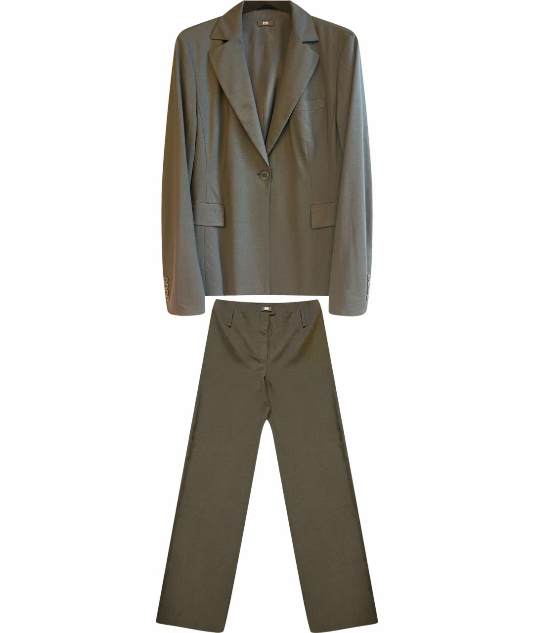 HUGO BOSS Черный шерстяной костюм с брюками, фото 1