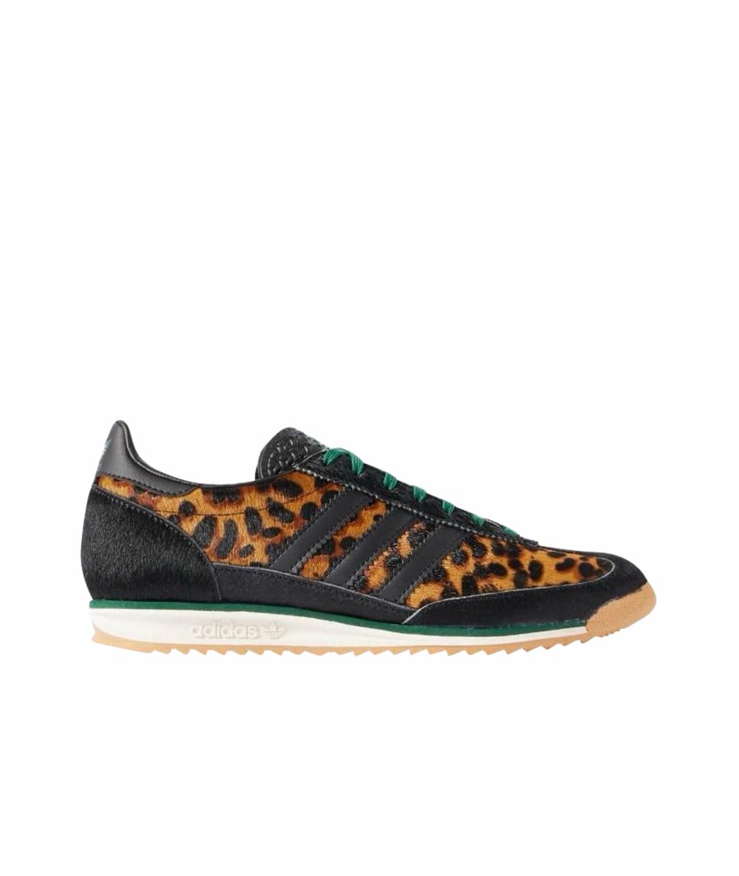 ADIDAS Черные текстильные кроссовки, фото 1
