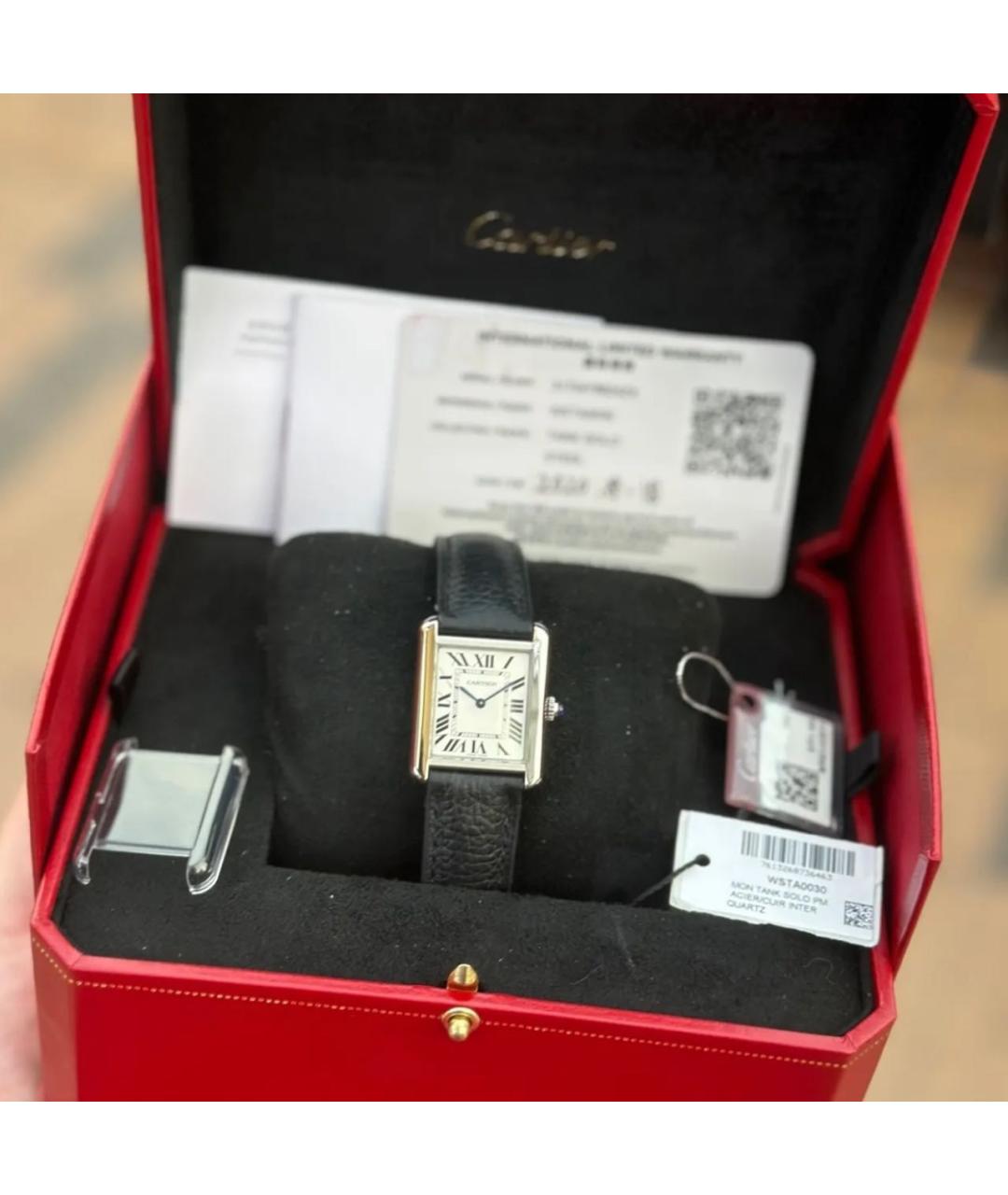 CARTIER Серебряные часы, фото 5