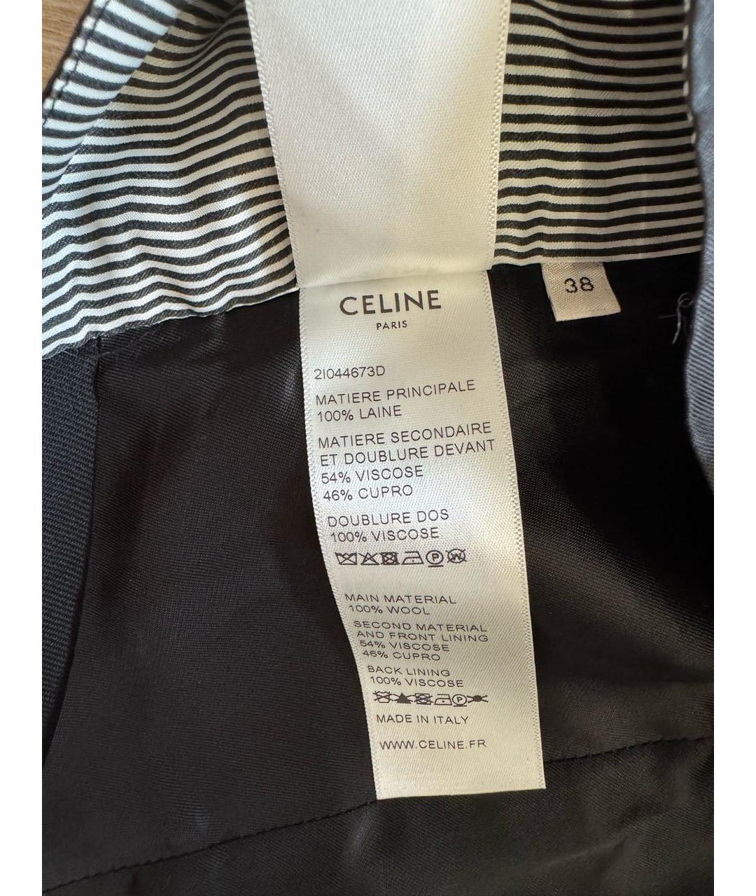 CELINE Черный вискозный жилет, фото 4