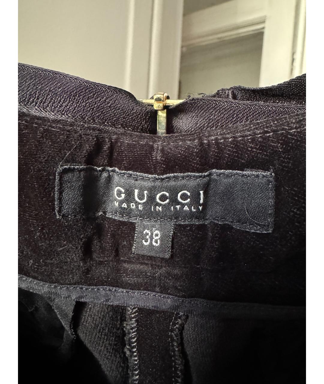 GUCCI Черные брюки широкие, фото 8