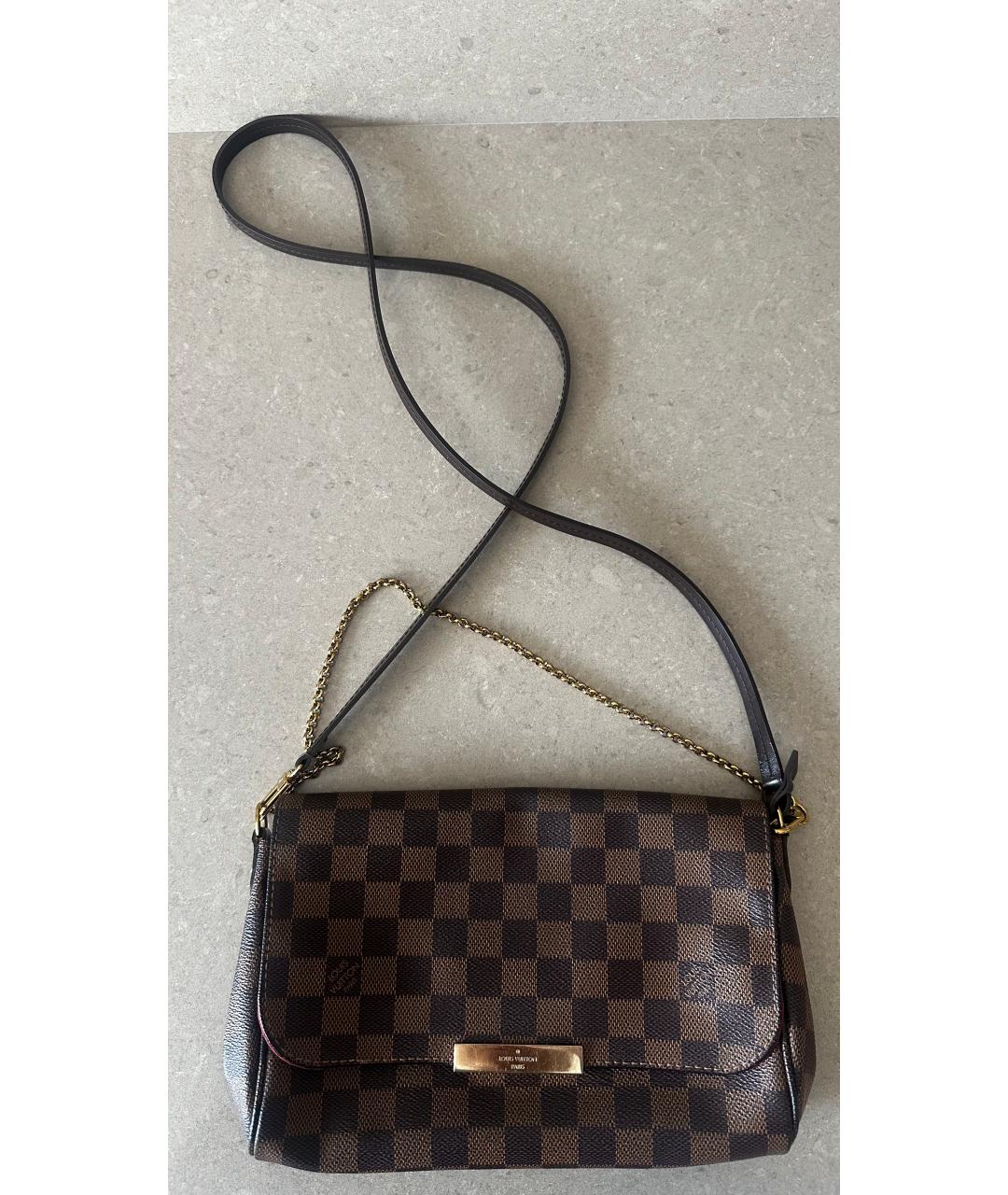 LOUIS VUITTON Коричневая сумка через плечо, фото 6