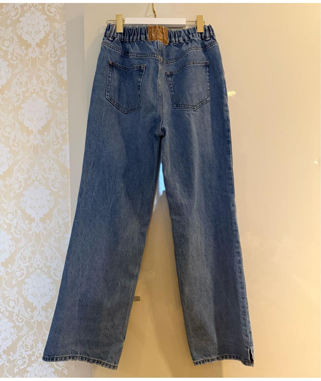 ALEXANDER WANG Синие хлопковые прямые джинсы, фото 2