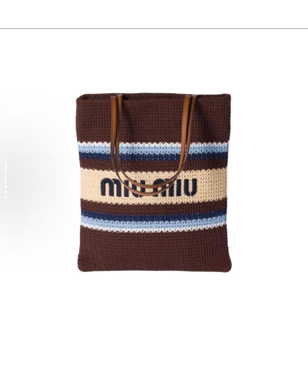 MIU MIU Мульти тканевая сумка тоут, фото 6