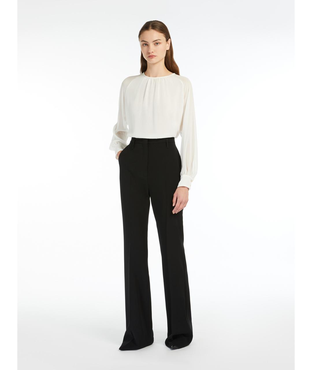 MAX MARA Черные прямые брюки, фото 2