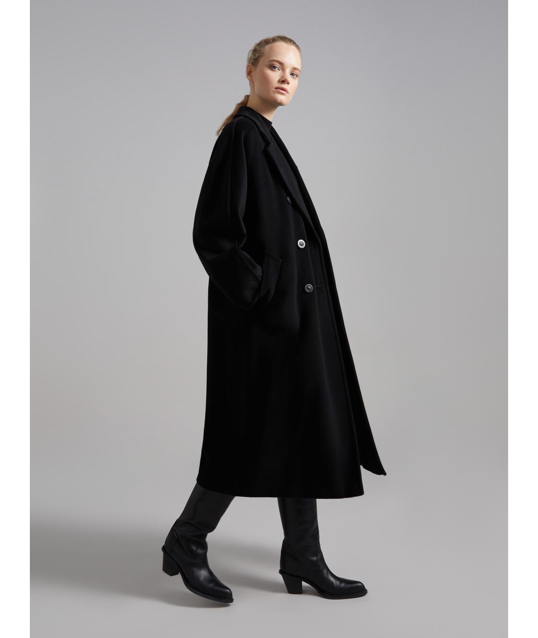 MAX MARA Черное пальто, фото 2