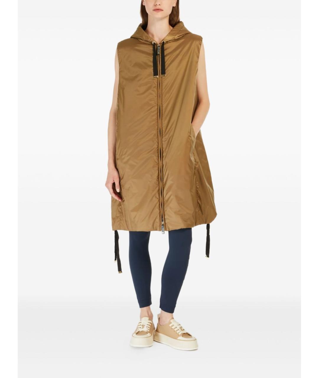MAX MARA Коричневый жилет, фото 5