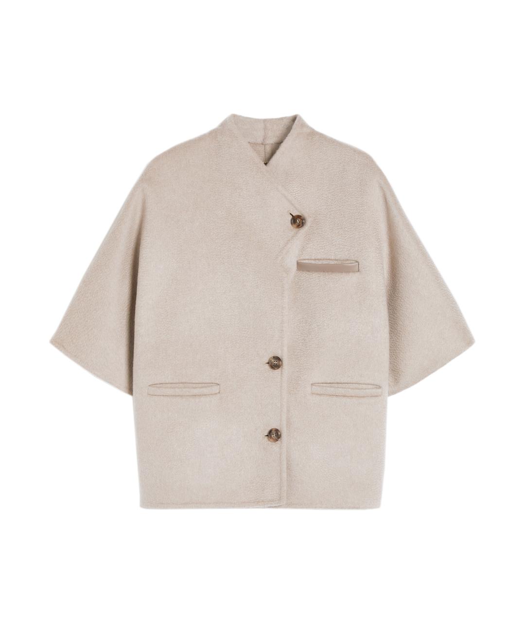 MAX MARA Бежевое кашемировое пальто, фото 1