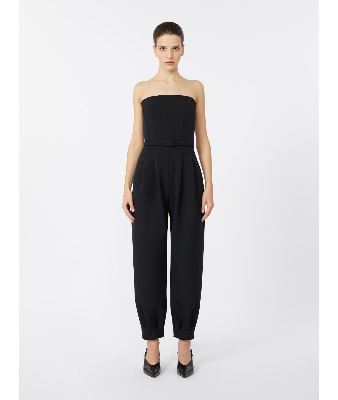 MAX MARA Черный полиэстеровый комбинезон, фото 3