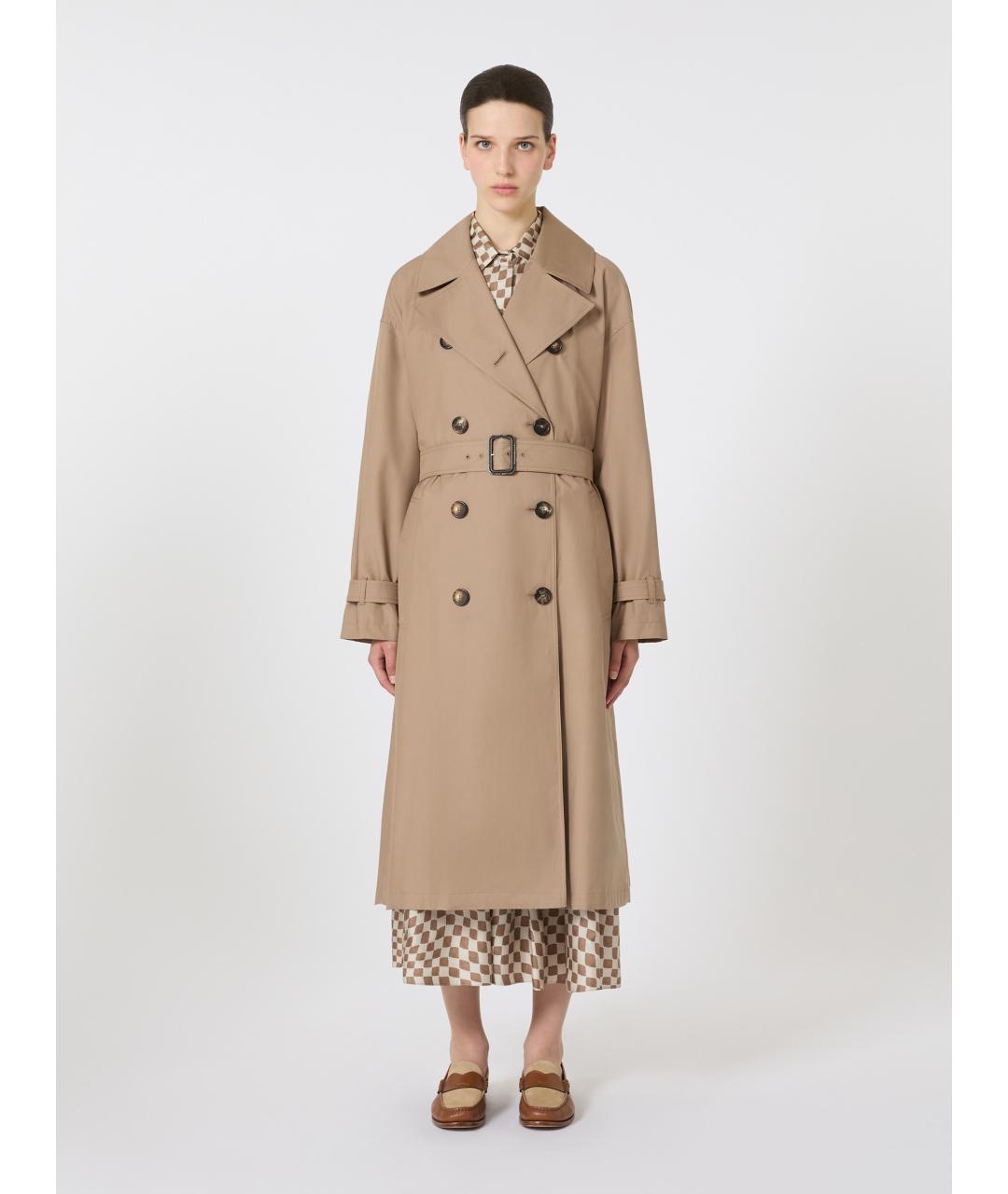 MAX MARA Бежевый тренч/плащ, фото 3