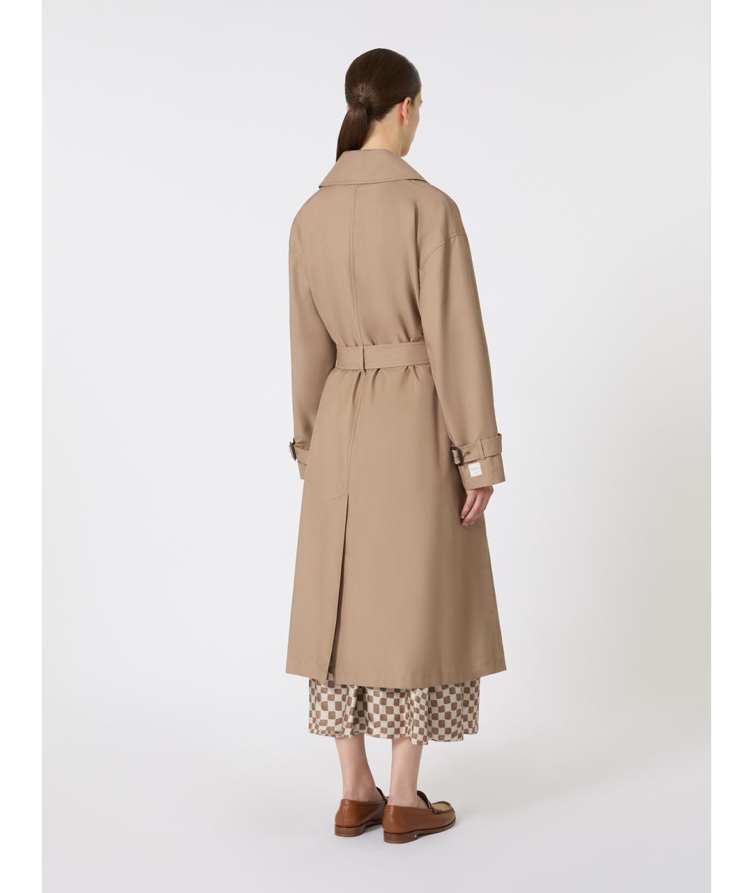 MAX MARA Бежевый тренч/плащ, фото 4
