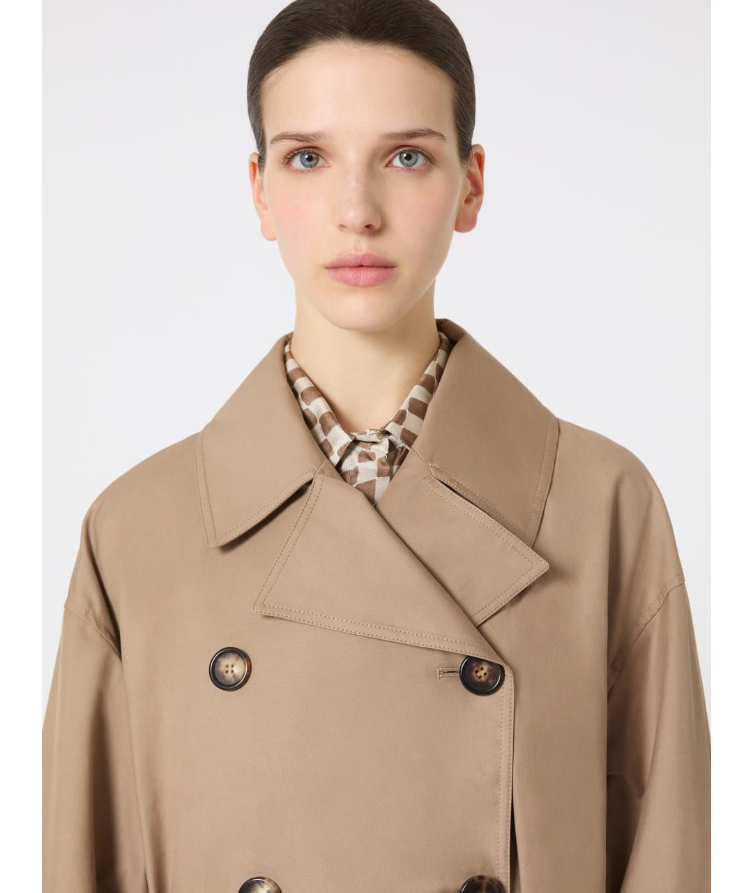MAX MARA Бежевый тренч/плащ, фото 5
