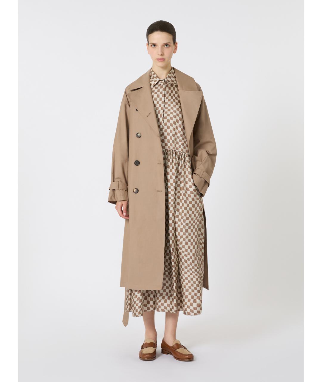 MAX MARA Бежевый тренч/плащ, фото 2