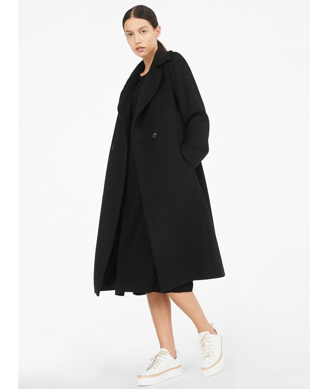MAX MARA Черное пальто, фото 2