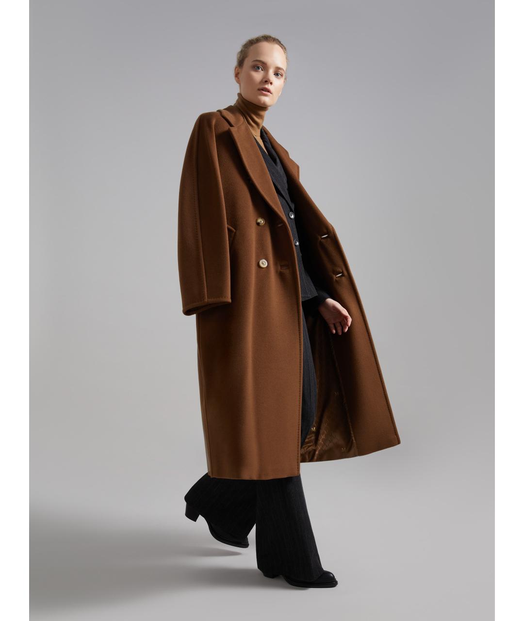 MAX MARA Коричневое пальто, фото 2