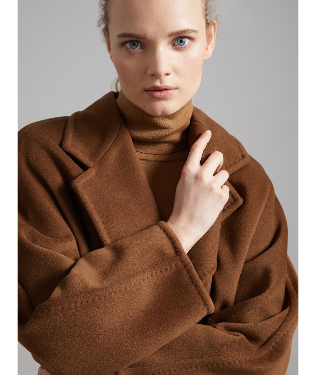 MAX MARA Коричневое пальто, фото 5