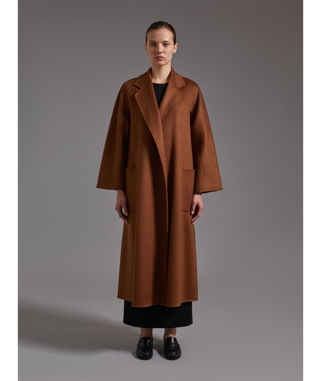 MAX MARA Коричневое пальто, фото 3
