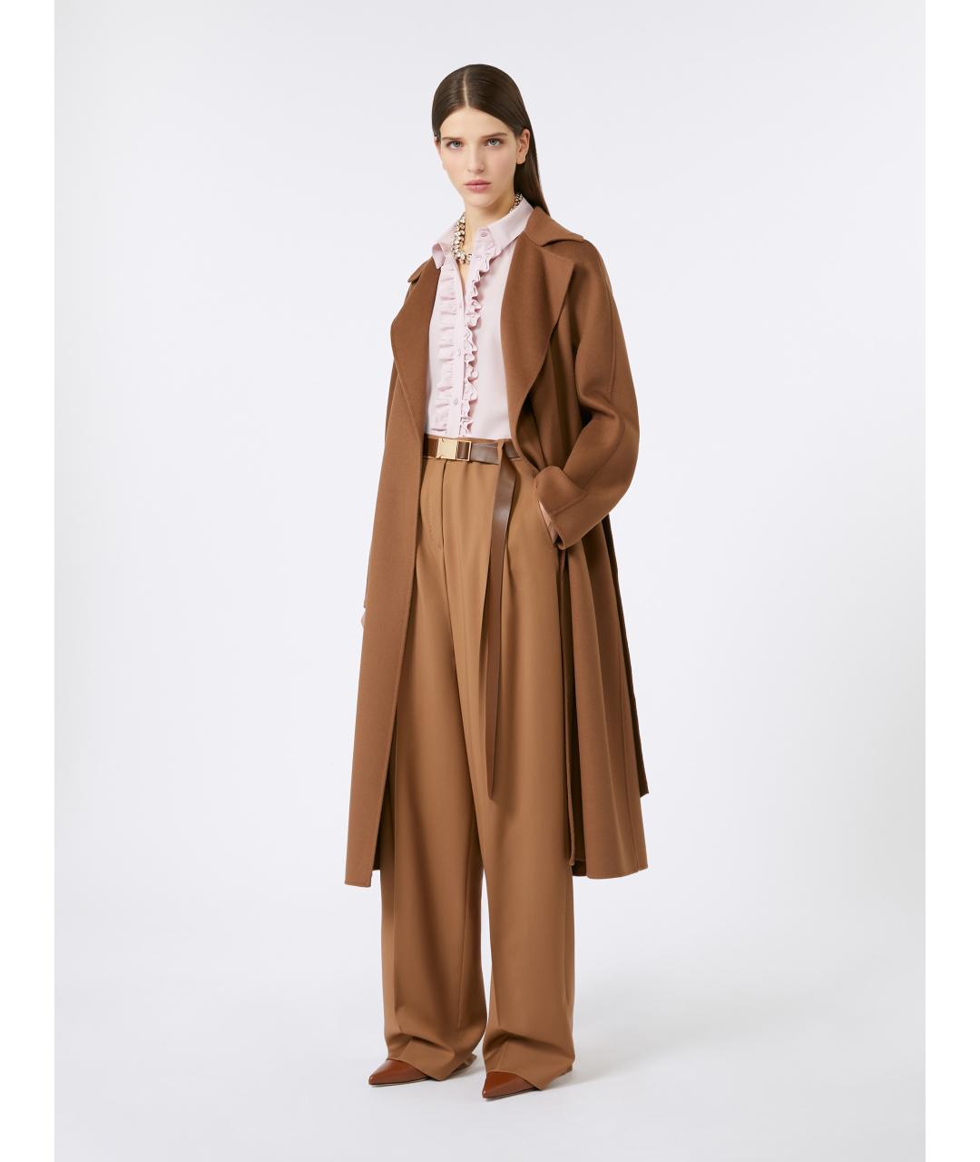 MAX MARA Коричневое пальто, фото 2