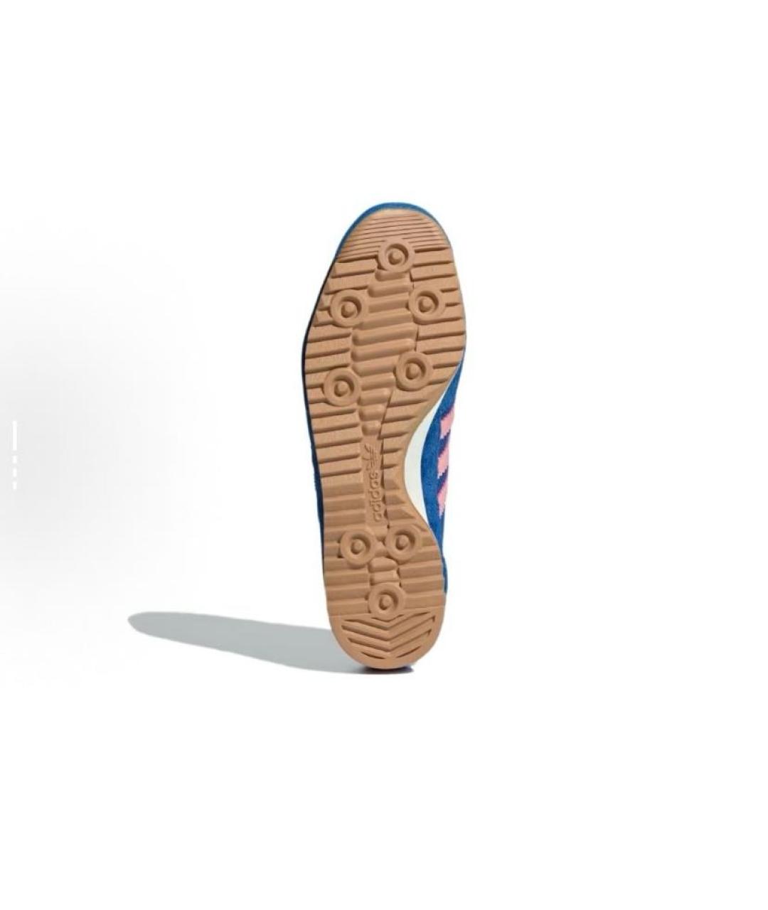 ADIDAS Синие текстильные кроссовки, фото 6