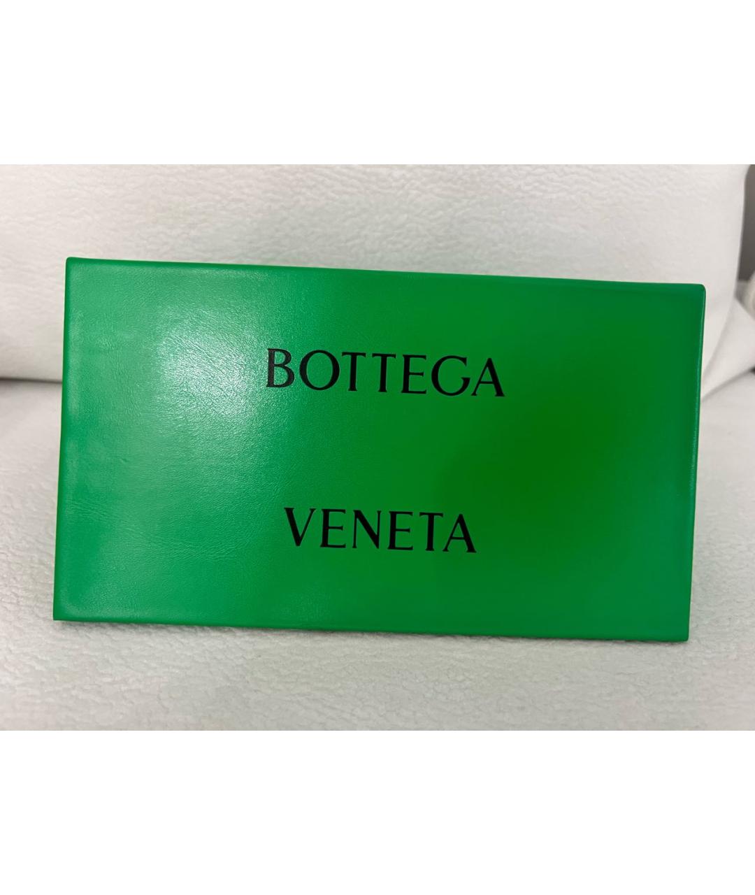 BOTTEGA VENETA Серебряные металлические солнцезащитные очки, фото 4