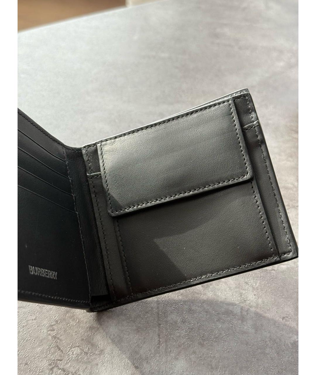 BURBERRY Бежевый кожаный кошелек, фото 3