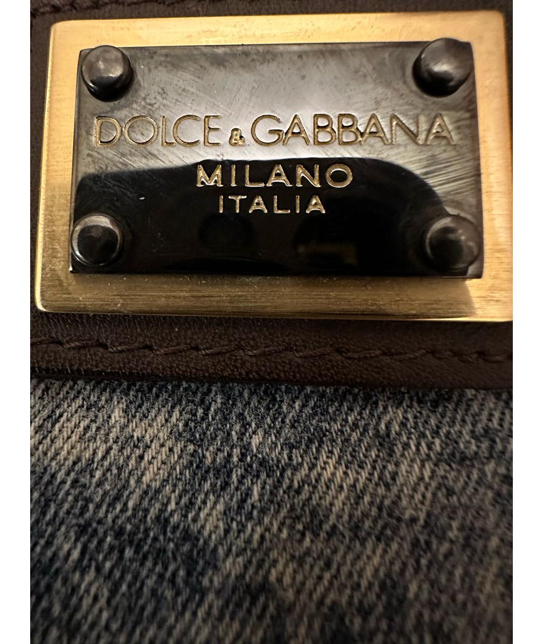 DOLCE&GABBANA Серая юбка мини, фото 3